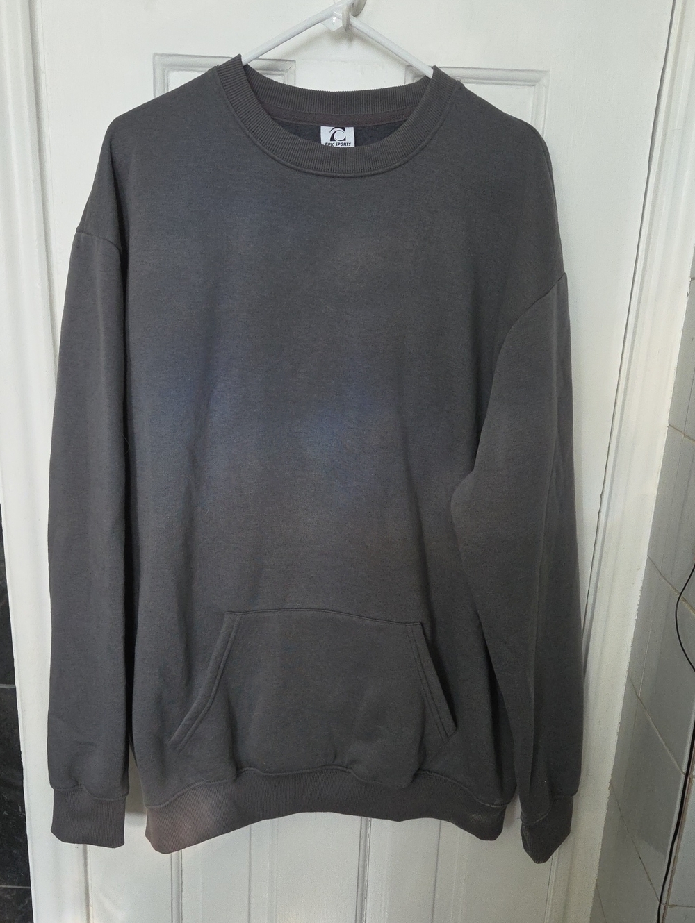 Classic Men's Crewneck Sweatshirt - Dark Gray